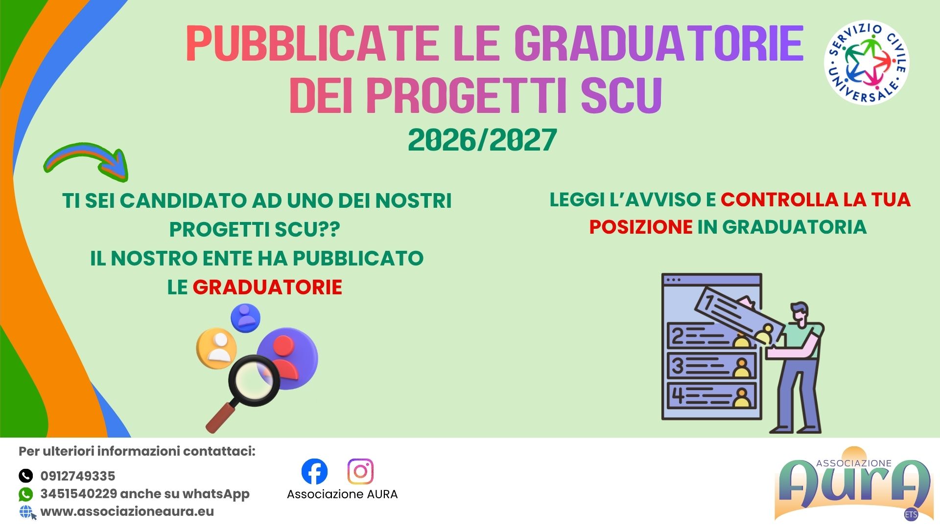 avviso GRADUATORIE AURA
